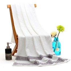 Serviette de bain/plage luxueuse - broderie turque - coton