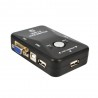 KVM-switcher - splitter - 2 poorten - USB 2.0 - 1920*1440 VGA SVGAKabels