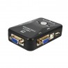 KVM-switcher - splitter - 2 poorten - USB 2.0 - 1920*1440 VGA SVGAKabels