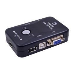 KVM-switcher - splitter - 2 poorten - USB 2.0 - 1920*1440 VGA SVGAKabels