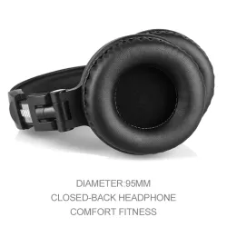 Professionele DJ-studiohoofdtelefoon - bekabelde stereoheadset - met microfoonOor- & hoofdtelefoons