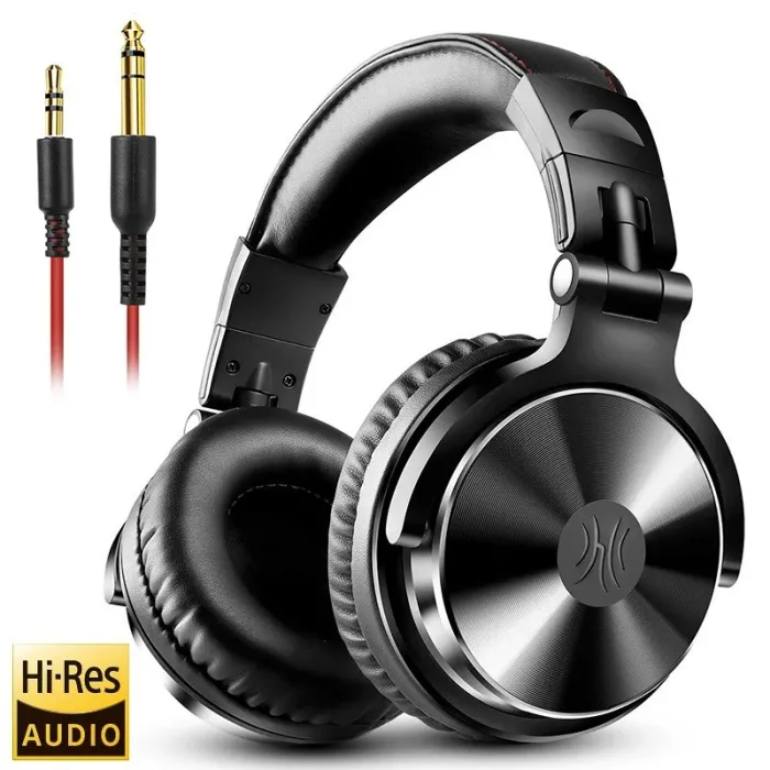 Professionele DJ-studiohoofdtelefoon - bekabelde stereoheadset - met microfoonOor- & hoofdtelefoons