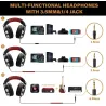 Professionele DJ-studiohoofdtelefoon - bekabelde stereoheadset - met microfoonOor- & hoofdtelefoons