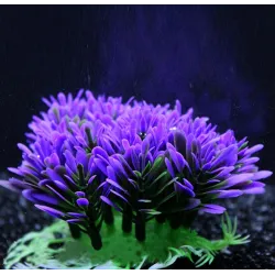 Kunstmatige plastic plant - paarse bloem - aquariumdecoratieDecoraties