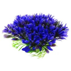 Kunstmatige plastic plant - paarse bloem - aquariumdecoratieDecoraties