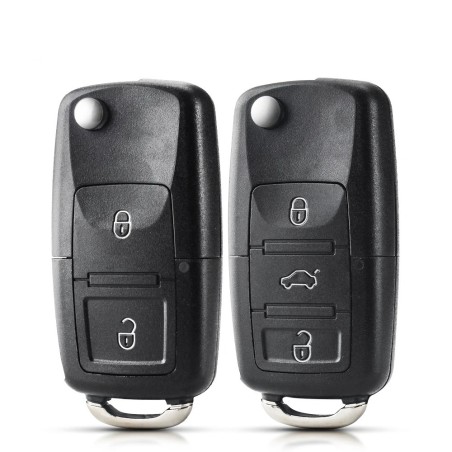 Étui pour clé télécommande 2 / 3 boutons - coque - pour Volkswagen / SEAT / Skoda