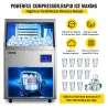 Professionele ijsblokjesmachine - elektrische machine - automatische reinigingKeuken