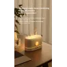 Ultrasonic air humidifier - essential oils diffuser - colorful LED flameHumidifiers