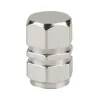 Valves de pneu de roue de voiture en aluminium - bouchons - 4 pièces