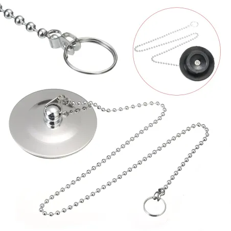 Chrome plated sink drain - basin & bathtub stopper - plugDrains