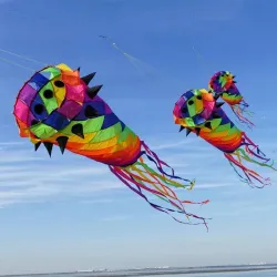 3.5M Drie-Dimensionale Rotatie Grote Software Kite Hanger Outdoor Makkelijk Te Vliegen Software Regenboog Dynamische Rotatie ...