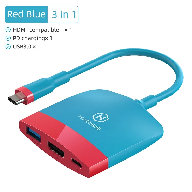 HDMI TV-aansluiting voor Nintendo Switch - dockingstation - USB C - 4KSwitch