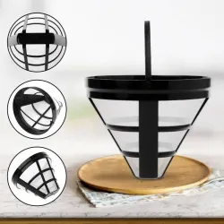 Reusable coffee filter - nylon mesh - washable - for 8-12Coffee filters