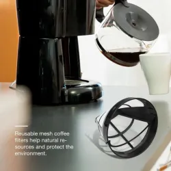 Reusable coffee filter - nylon mesh - washable - for 8-12Coffee filters