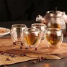 4 stuks - Hittebestendig - dubbelwandige glazen beker - glas - thee - espresso - koffieKopjesverwarmers