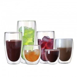 4 Pièces - Résistant à la chaleur - tasse en verre double paroi - verre - thé - expresso - café