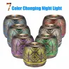 Modern air humidifier - essential oil diffuser - 7 changeable light colors - 500mlHumidifiers