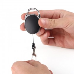 Enrouleur rétractable - porte-carte - badge - porte-clés