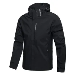 Men's Waterproof Rain Jacket Lightweight Outer Hooded Outdoor Raincoat Hiking Windproof Jacket Climbing Outdoor JacketsHome