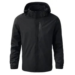 Men's Waterproof Rain Jacket Lightweight Outer Hooded Outdoor Raincoat Hiking Windproof Jacket Climbing Outdoor JacketsHome