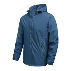 Men's Waterproof Rain Jacket Lightweight Outer Hooded Outdoor Raincoat Hiking Windproof Jacket Climbing Outdoor JacketsHome