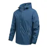 Men's Waterproof Rain Jacket Lightweight Outer Hooded Outdoor Raincoat Hiking Windproof Jacket Climbing Outdoor JacketsHome