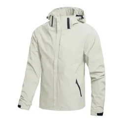 Men's Waterproof Rain Jacket Lightweight Outer Hooded Outdoor Raincoat Hiking Windproof Jacket Climbing Outdoor JacketsHome