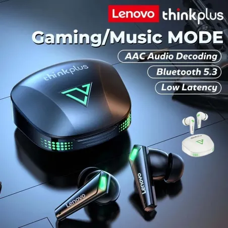 Lenovo XT85 Gaming Bluetooth 5.3 Earphone Wireless Headphones Stereo Sound Headsets with Mic Touch Control Lenovo EarbudsOor-...