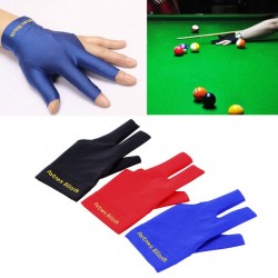 Snooker billard ouvert trois doigts gauche gant