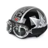 Vintage Motorcycle Scooter Open Face Half Helmets & Visor & GogglesMotorfiets onderdelen