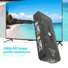 USB HDMI-compatible KVM Switch with Sufficient Durability and Ruggedness 4 in 1 Out VGA Splitter Box for Keyboard Mice Monito...