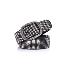 Punk leren riem voor dames met klinknagels - vintage gesp voor jeansRiemen
