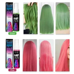 Temporary hair dye spray: instant, bleach-free - hot rinse for cosplay & partiesHair dye