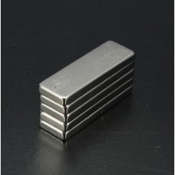 N35 Neodymium magnétique fort bloc cuboïde 30 * 10 * 3mm 5 pièces