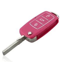 VW Jetta Beetle - 3 button - uncut blade - remote car key case - shellKeys