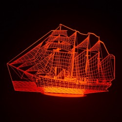 3D LED optique acrylique Lumière de nuit