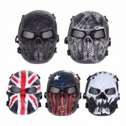 Outdoor Airsoft Paintball Protective Full Face Skull Masque