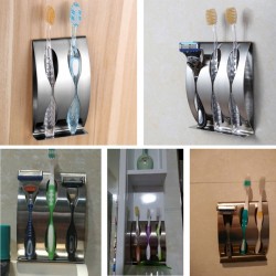 Porte brosse à dents en acier inoxydable - montage mural