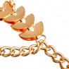 Chaîne de pompons multicouche - bracelet en or