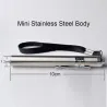 Round Moon Shape Light Aluminium Alloy Mini LED Flashlight TorchZaklampen