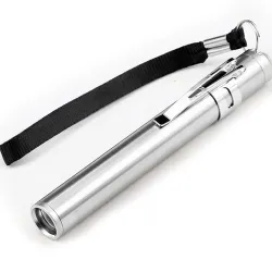 Round Moon Shape Light Aluminium Alloy Mini LED Flashlight TorchZaklampen
