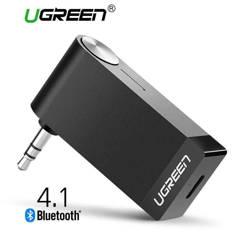 Récepteur Bluetooth sans fil Ugreen 3.5mm Jack Audio Adaptateur de musique avec microphone