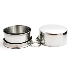 Mini RVS Outdoor Camping Telescoop Opvouwbaar Kopje Beker 75ml |Outdoor & Kamperen