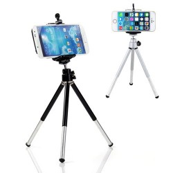 iPhone Samsung HTC 6NEB Mini 360 Rotating Stand Tripod Mount & Phone HolderStatieven en standaarden