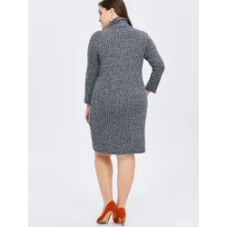 Plus de taille Robe d'hiver Casual