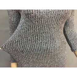 Plus de taille Robe d'hiver Casual