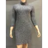Plus Size High Neck Casual Winter DressPlus