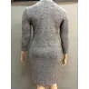 Plus Size High Neck Casual Winter DressPlus