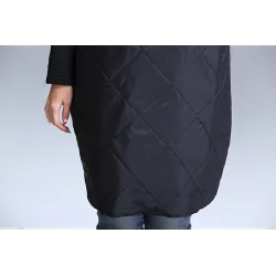 Turtleneck Loose Patchwork Tunic Winter DressJurken