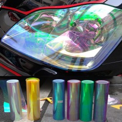 Shiny Chameleon Car Lights Film Sticker 120 * 30cm